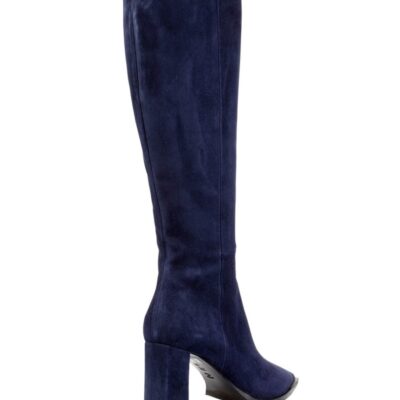 Women Bianca Buccheri Knee High Boots | Bianca Buccheri Vita Navy Suede Boots